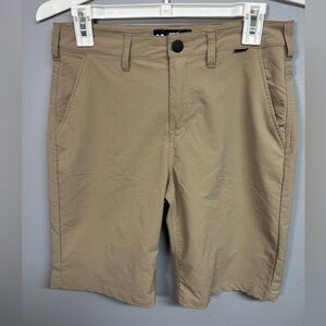 Hurley Men's Khaki Flat Front Shorts